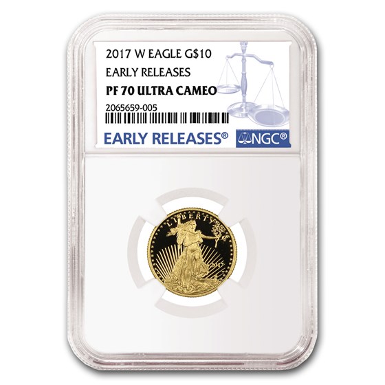 2017-W 1/4 oz Proof Gold American Eagle PF-70 NGC (ER) 2017-W 1/4 oz Proof Gold American Eagle PF-70 NGC (ER)
